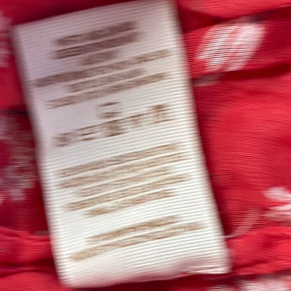 Free People Never A Dull Moment Red Daisy Print Boho Top  SEE DESCRIPTION Sz S - Picture 7 of 9